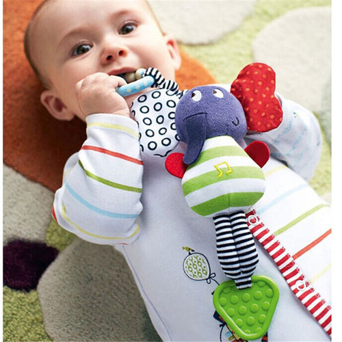 New Music Elephant Lather Rattles Hanging Baby Kids - Combo 5 Units