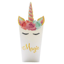 Load image into Gallery viewer, 6Pcs/Unitunicorn Party Unicornio Popcorn Treat Snack Boxes - Combo 5 Units