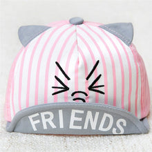 Load image into Gallery viewer, Baby Caps Cartoon Cat Striped Girl Boys Cap Summer Hats - Combo 5 Units