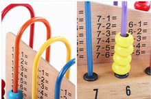 Load image into Gallery viewer, Wooden Abacus Baby Math Toys Rainbow Bead Classic