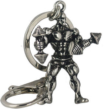 Load image into Gallery viewer, Gym Muscle Fitness Man Keychain Funny Dumbbell Strong Combo 4Pcs
