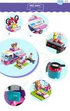 Load image into Gallery viewer, 319Pcs Girls Series Walking Tour Wagon Princess Model Building Blocks