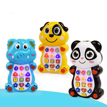 Load image into Gallery viewer, 1Pc Electric Plastic Cartoon Music Projection Flashing Simulated Phone Machine
