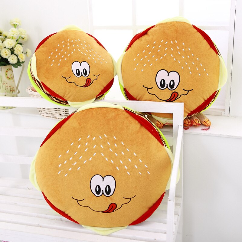 1Pc 40Cm Creative Hamburger Plush Pillow Stuffed