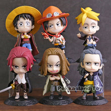 Load image into Gallery viewer, Anime One Piece Luffy Ace Marco Shanks Yasopp Benn Beckman Q Version Pvc Figures Toys - Combo 5Pcs