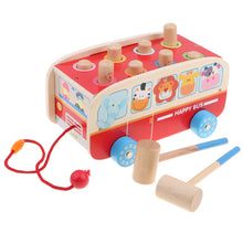 Load image into Gallery viewer, 3 In 1 Pull Bus Car Toy Whack A Mole Game Fun