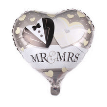 Load image into Gallery viewer, Heart Foil Balloons Wedding Dress Mr Mrs Just Married Balloon - Combo 5 Units