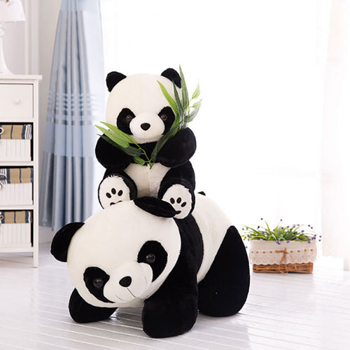 Cute Panda With Bamboo Plush Toys