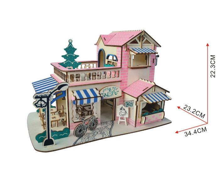 Simulation Romantic Coffee House Model 3D