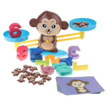 Load image into Gallery viewer, 2Pcs Montessori Material Monkey Pig Balance Counting Game