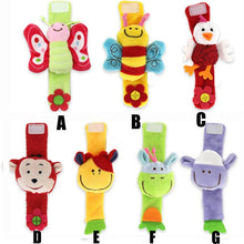 Load image into Gallery viewer, Hand Wrist Bells Rattles Cute Free And Safe Animal Shape Toys - Combo 5 Units