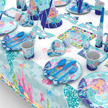 Load image into Gallery viewer, Mermaid Party Kids Happy Birthday Party Banner - Combo 5 Units