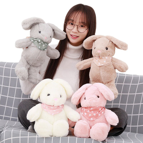 1Pc 50Cm Baby Appease Lovely Scarf Lop Ears Rabbit Plush Toy