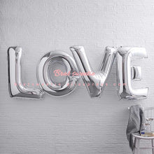 Load image into Gallery viewer, 32Inch Gold Silver Love Helium Letter Foil Balloons - Combo 5 Units