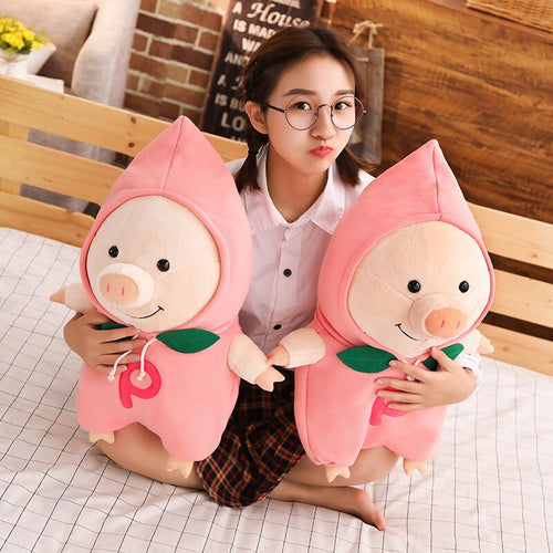 30-40-50 Cm Soft Pink Peach Pig Plush Toy