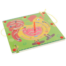 Load image into Gallery viewer, 2 In 1 Magnetic Beads Labyrinths Wooden Puzzle