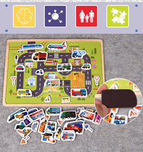 Load image into Gallery viewer, Educational Early Learning Magnetic Puzzle Kids Wooden Toys