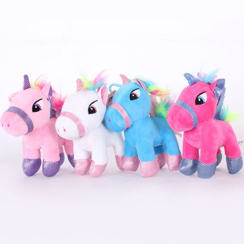 Lovely Mini Cartoon Unicorn Plush Toy 15Cm - Combo 4 Different Colors