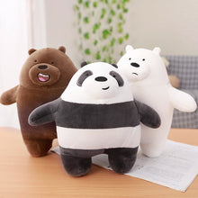 Load image into Gallery viewer, 30-50 Cm Plush Toys We Bare Bears Stuffed Animal Grizzly Gray Polar Bear Panda