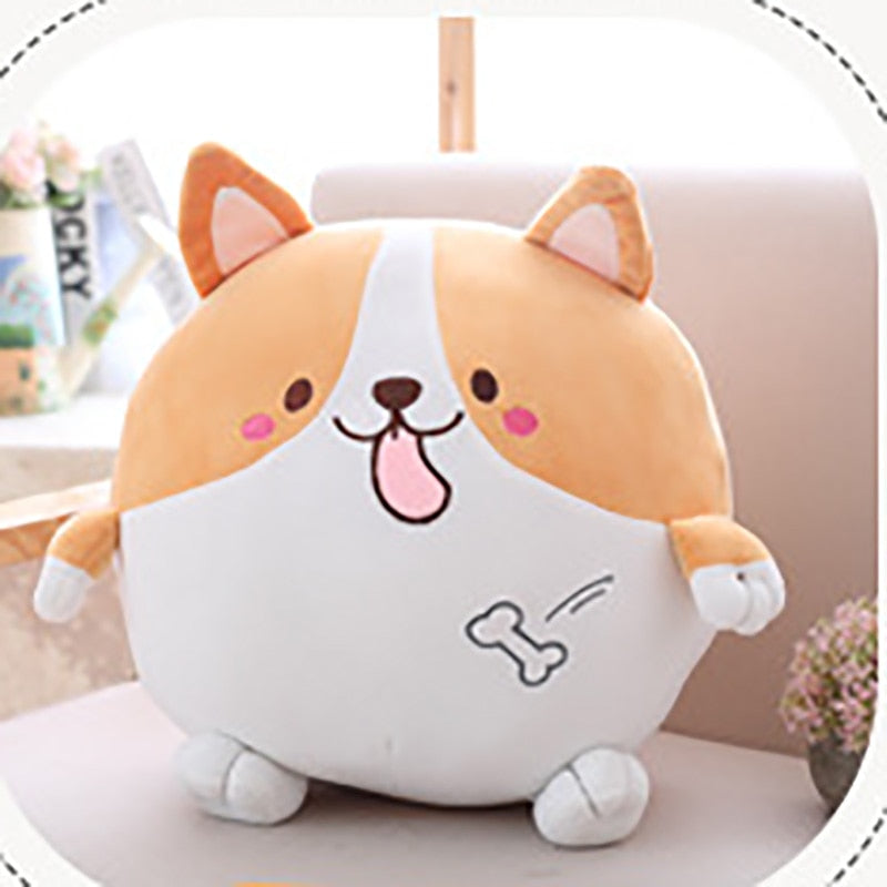 3 Kinds Corgi Plush Toy 35 45 Cm Dolls