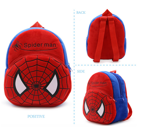 Plush Toy Backpack For Children - Spiderman