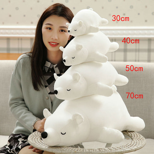 30-40-50-70 Cm Cm Simulation Polar Bear Plush Pillow Stuffed
