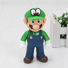 Load image into Gallery viewer, Super Mario Bros Odyssey Bowser Koopa Troopa Yoshi Mario Luigi Wario Donkey Kong Peach Mushroom Figure Toys Model Dolls - Combo 6 Units