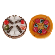 Load image into Gallery viewer, 2Pcs Wooden Miniature Food Birthday Cake