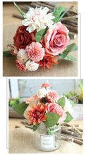 Load image into Gallery viewer, Artificial Flowers Real Touch Rose Dahlia Daisy 10Pcs/Units/Set - - Combo 5 Units