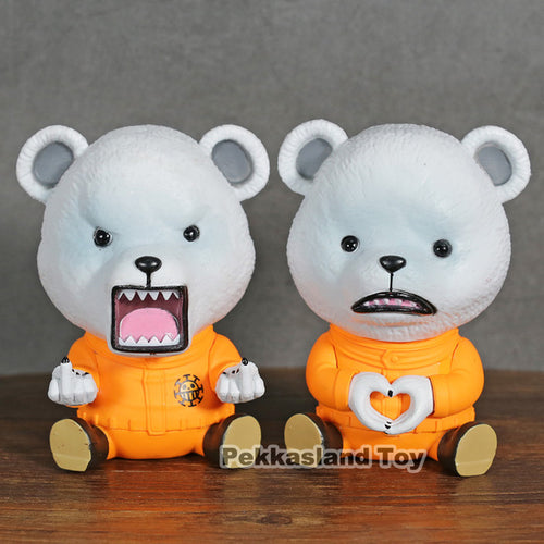 Anime One Piece Bepo Fever Figure One Piece Action Figures Toys - Combo 2 Statues