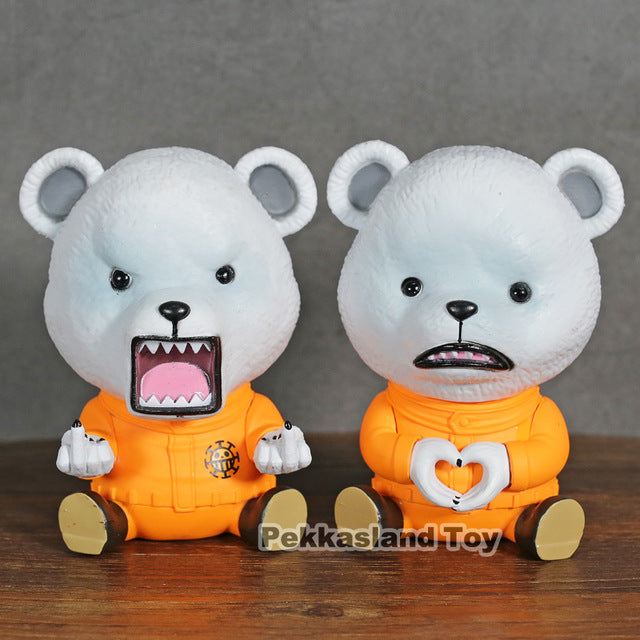 Anime One Piece Bepo Fever Figure One Piece Action Figures Toys - Combo 2 Statues