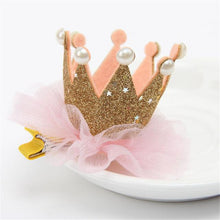 Load image into Gallery viewer, 3 Color Baby Girls Headwear Baby Hairpin Elastic Flower Crown - Combo 5 Units