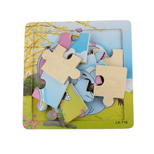Load image into Gallery viewer, Baby Toys Wooden Animal Elephants Jigsaw Toys - Combo 5 Units