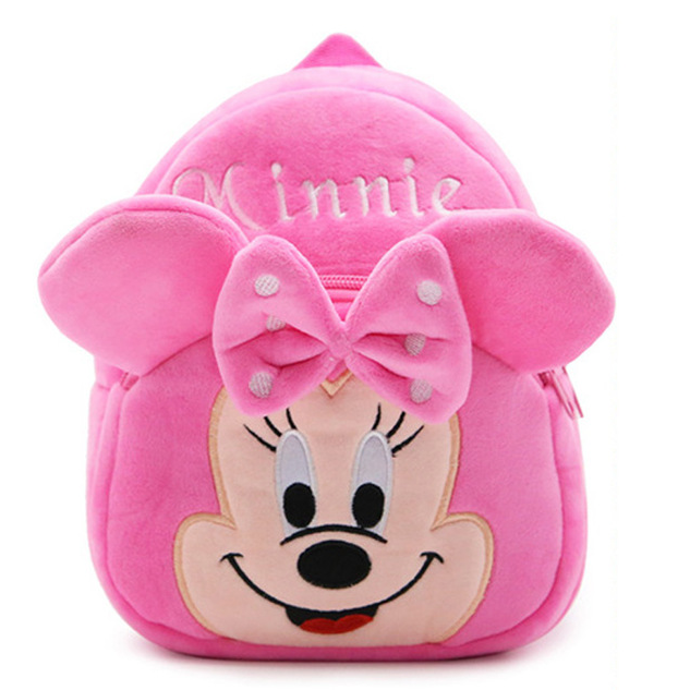 Plush Toy Backpack For Children - Pink Minnie