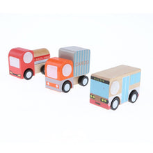 Load image into Gallery viewer, 12Pcs Mini Wooden Vehicle Car Color Shape