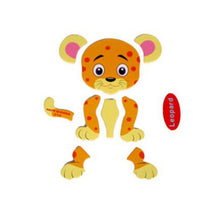 Load image into Gallery viewer, Colorful Wooden Animal Leopard Jigsaw Toy - Combo 5 Units