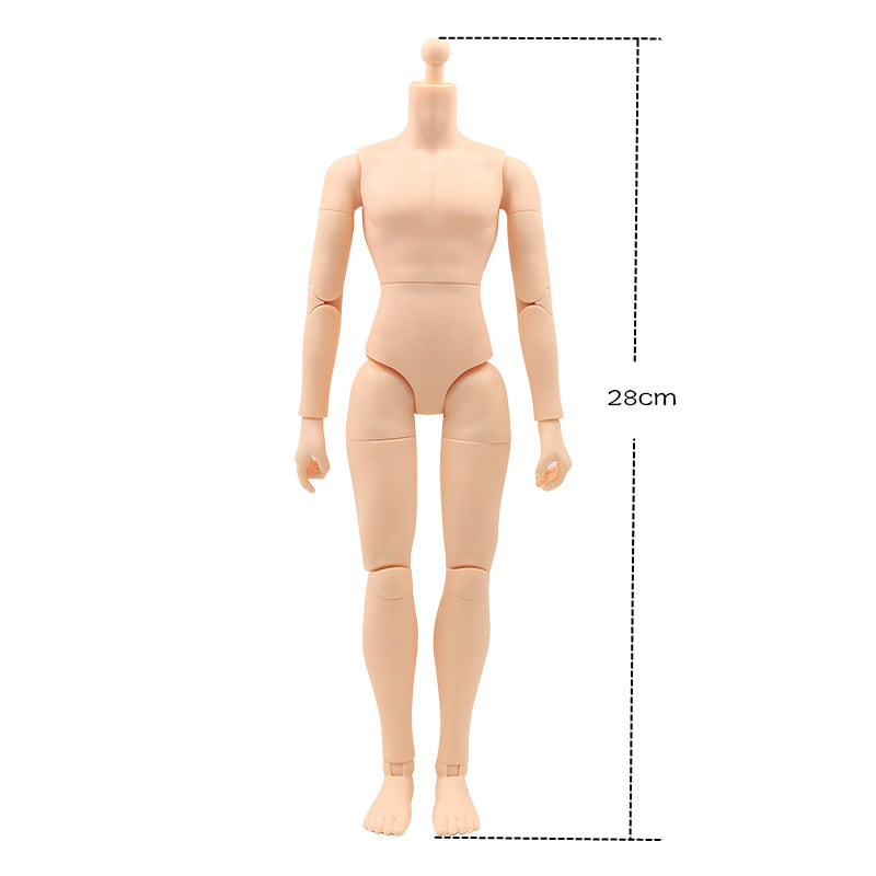 28Cm Scale Body Muscle Skin Natural For Baby Doll