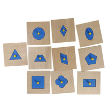 Load image into Gallery viewer, 10Pcs Set Wooden Geometric Puzzle Matching Game