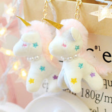 Load image into Gallery viewer, Cute Unicorn Plush Toy Horse Pendant Staffed - Combo 3Pcs 12Cm