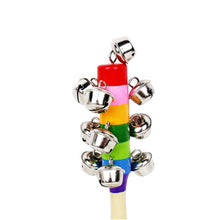 Load image into Gallery viewer, Baby Rattles Random Color Baby Wooden Bell Toy - Combo 5 Units
