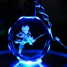 Load image into Gallery viewer, Dragon Ball Z Crystal Keychain Action Figure Super Saiyan Led Flash Light - Combo 4 Figures