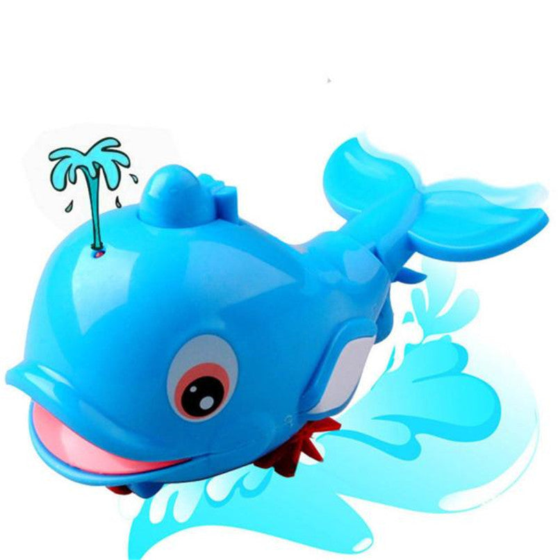 Baby Bath Toy Clockwork Dabbling Toy Cartoon Dolphin Model - Combo 4 Pcs