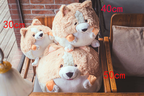 20-30-50 Cm Corgi Dog Plush Toy Plump Body Corgi Stuffed