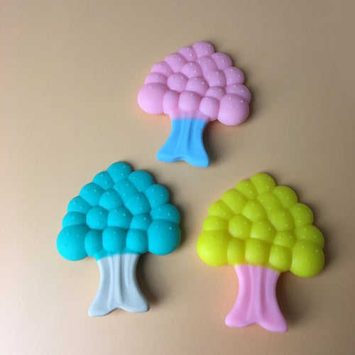 Combo 5 Units - Tree Leaf Silicone Teether Baby Teething Toy