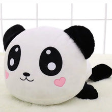 Load image into Gallery viewer, Big Head Panda Plush Toys Creative Dolls 18 Cm - Combo 3 Different Emotions - White