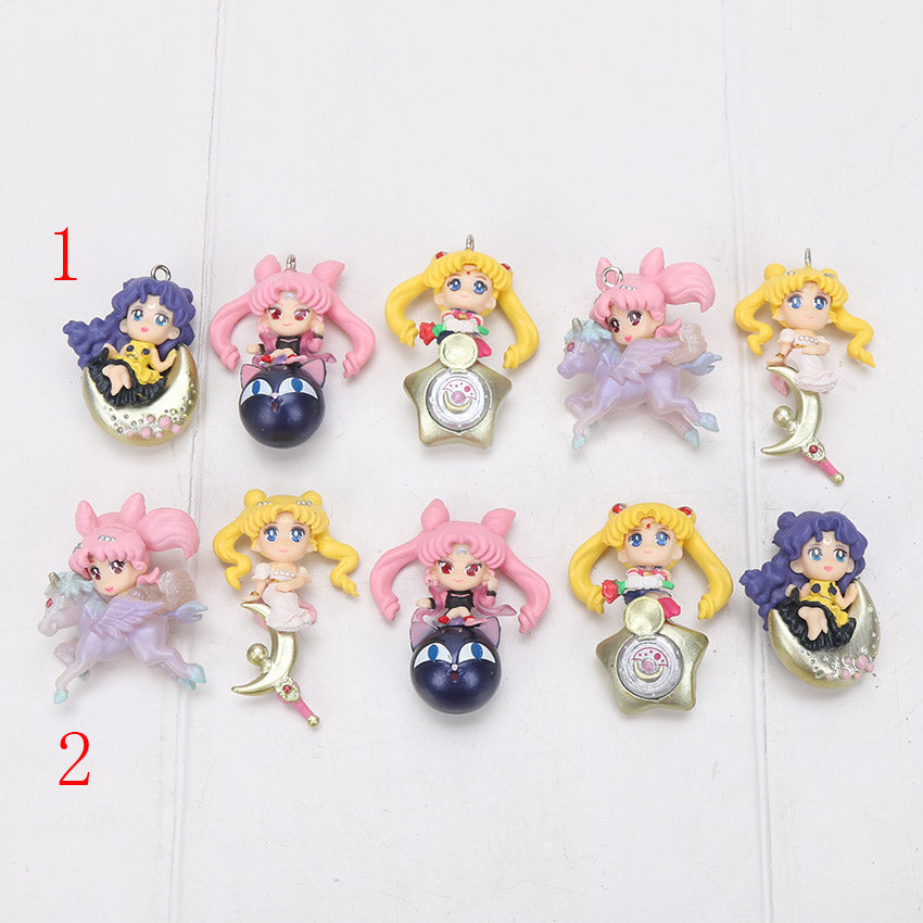 Sailor Moon Twinkle Dolly Chibi Moon Action Figure Toy - 10Pcs/Lot