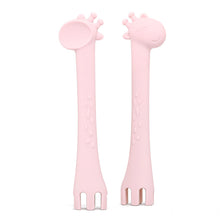 Load image into Gallery viewer, Cute Baby Giraffe Training Spoon Fork Teether Pure Color - Combo 5 Units