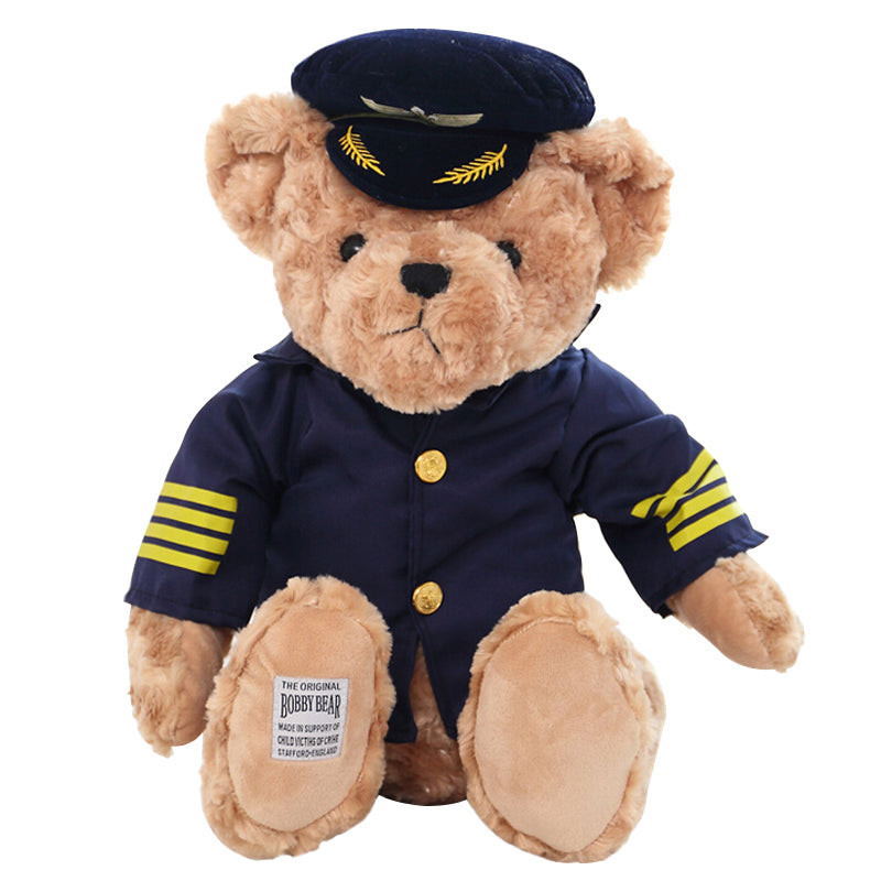 1Pc 25Cm Pilot Teddy Bear Plush Toy