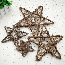 Load image into Gallery viewer, Round Star Wreath Diy Craft Rattan Christmas Wreath Tree - Combo 5 Units