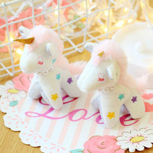 Load image into Gallery viewer, Cute Unicorn Plush Toy Horse Pendant Staffed - Combo 3Pcs 12Cm